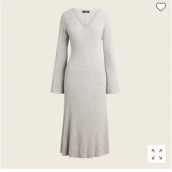 j crew v neck midi dress V-neck Midi Dress In Cotton Poplin For Women
